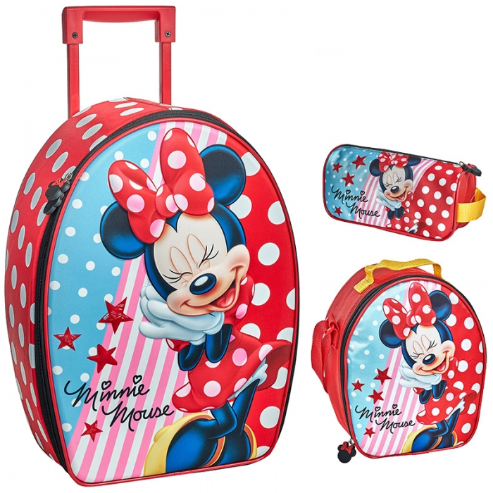 Mochila Minnie Mouse Set Ranger De Piezas D Mochilas Escolares