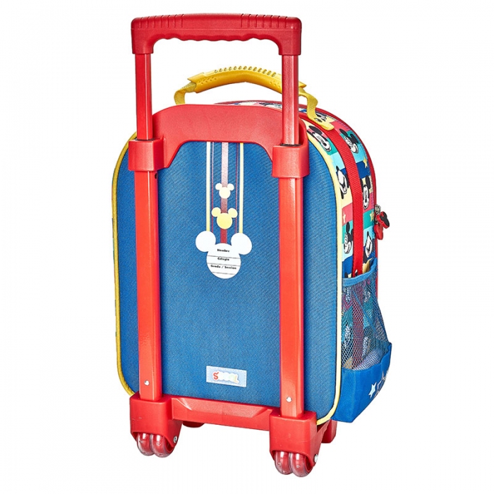 Mochila Mickey Mouse Con Ruedas - Set De 3 Piezas 1 - Mochilas Escolares