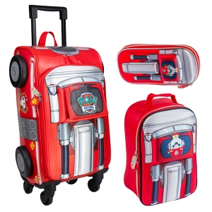 Maleta Escolar patrulla canina con ruedas giratorias de 360