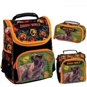 Set de Mochila de brazo + lonchera + cartuchera Jurassic