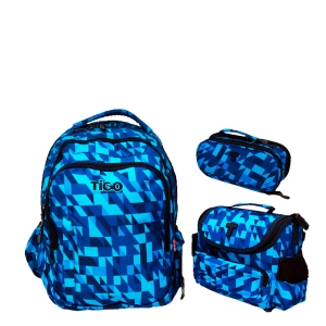 Mochila TIGO Set De 3 Piezas Geométrico Para Hombre