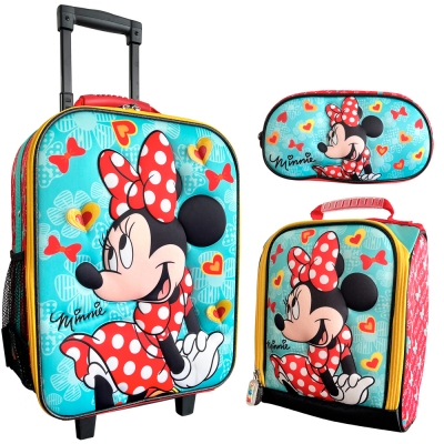 SET MALETA GRANDE PREMIUM MINNIE MOUSE