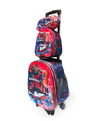 Maleta Italian Brainrot 3 piezas (cartuchera + lonchera)